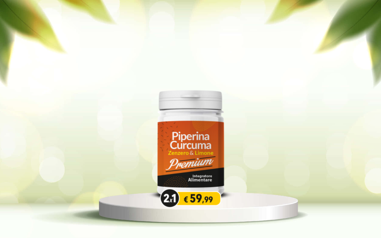 Piperina e curcuma premium: scopri il detox naturale per intestino e linea